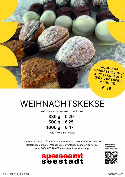 Plakat Weihnachtskekse 2024 © wienwork